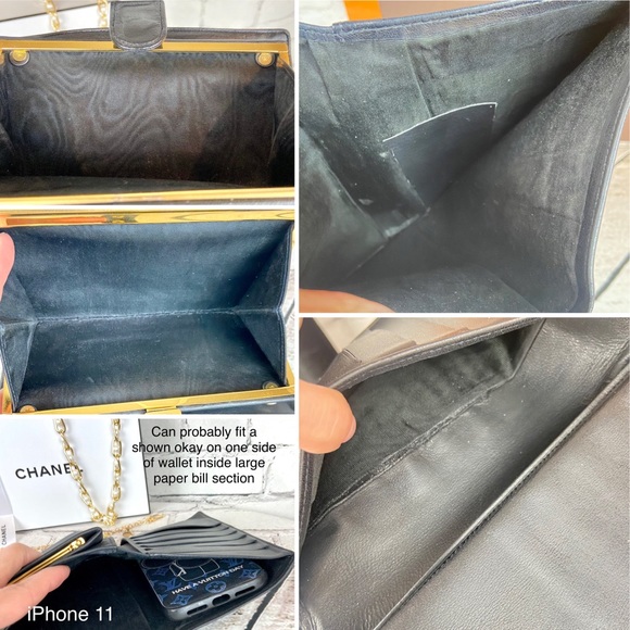 Chanel long wallet black leather crossbody custom with handmade bag charm - Picture 16 of 16